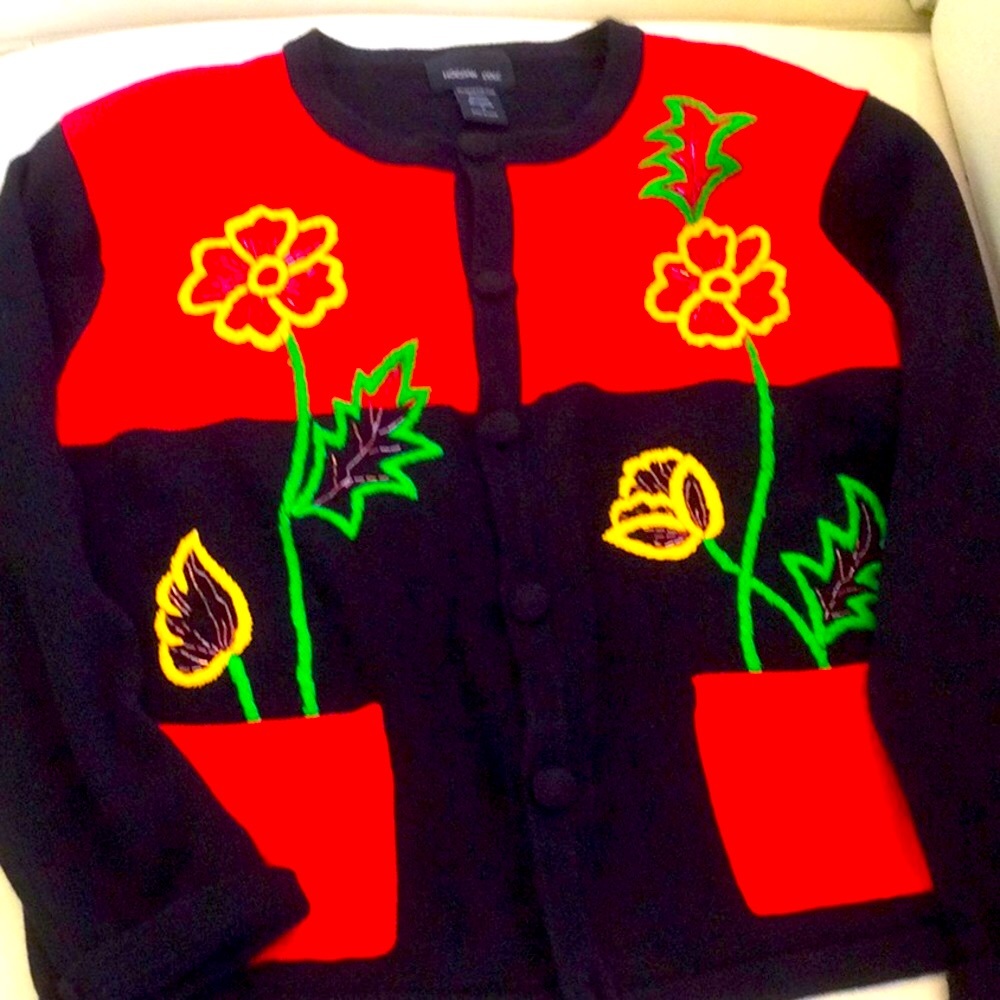 - - Morgan Cole embroidered cardigan with beading